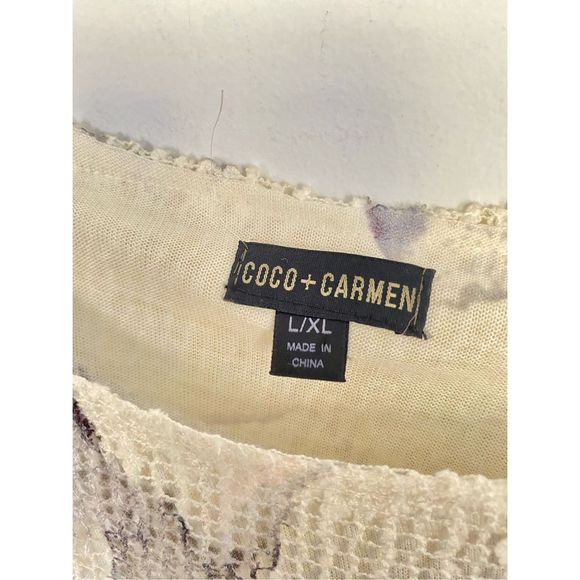 CoCo + Carmen MeshTop lined Short Sleeve Sz Xl - Picture 3 of 7